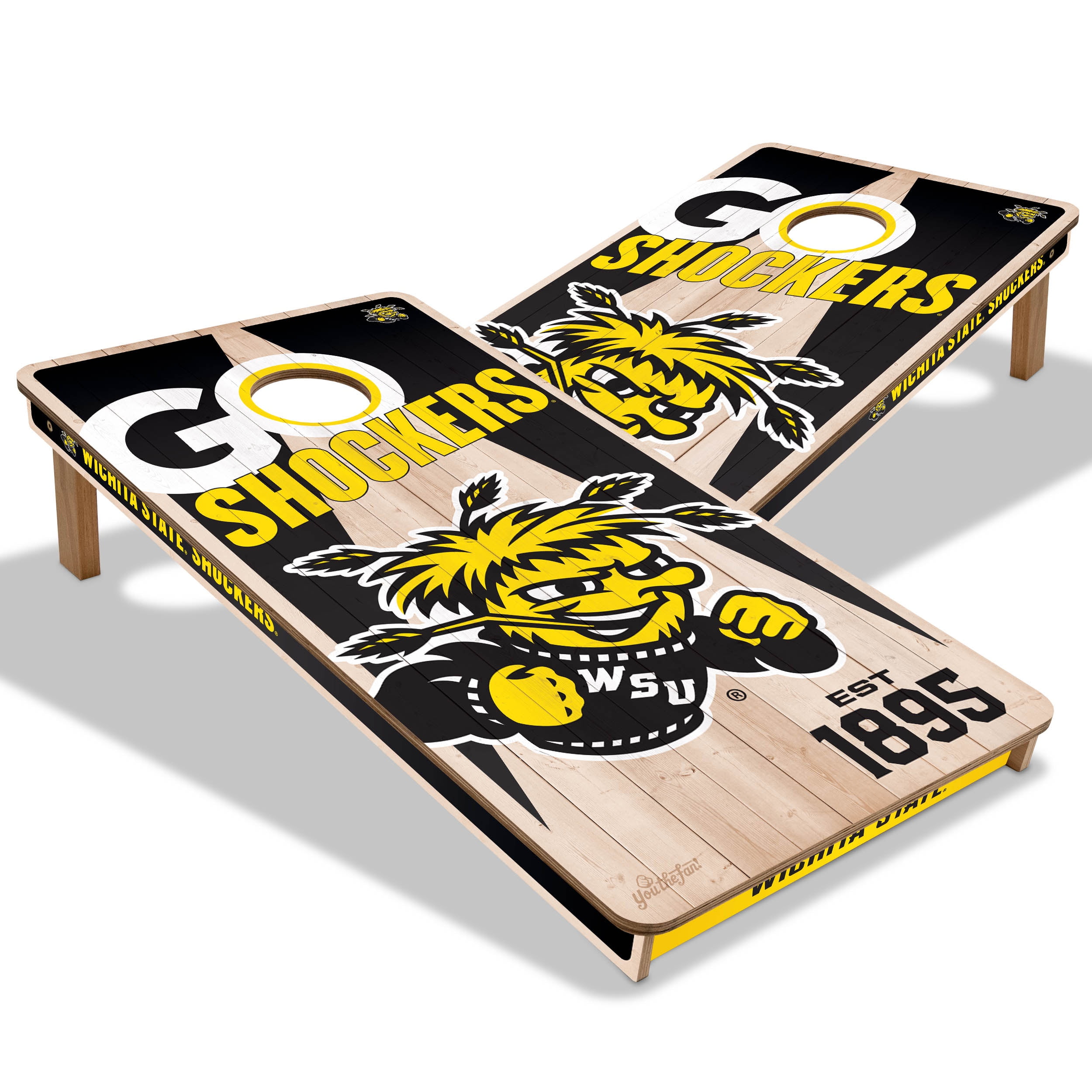 YouTheFan NCAA Wichita State Shockers 2' x 4' Cornhole Game No Bags