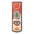 thumbnail image 1 of YouTheFan NCAA Wisconsin Badgers 3D Stadium Banner 6x19, 1 of 7