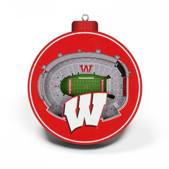 YouTheFan NCAA Wisconsin Badgers 3D StadiumView Ornament