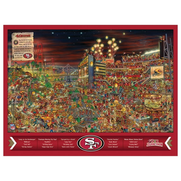 YouTheFan NFL 49ers Joe Journeyman Puzzle - 500 PC