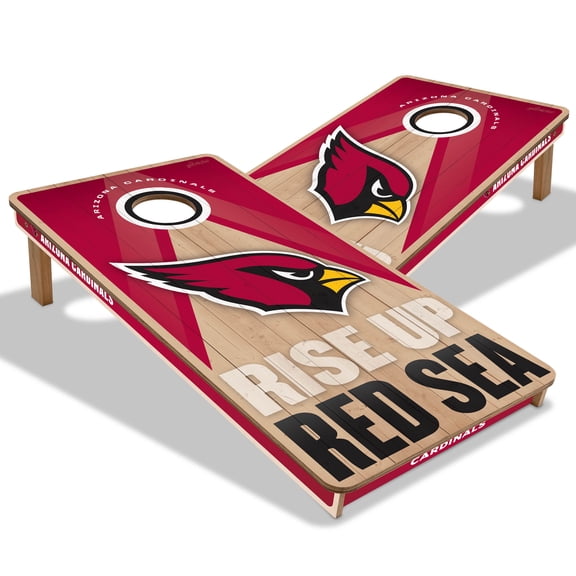 YouTheFan NFL Arizona Cardinals 2x4 Slogan Series Cornhole NO BAGS