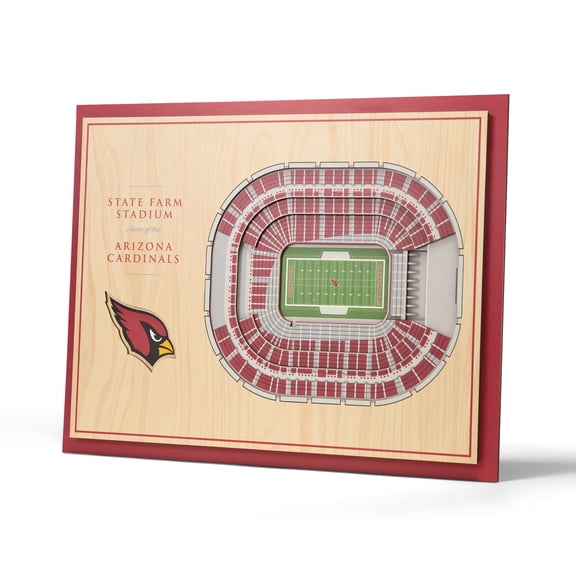 YouTheFan NFL Arizona Cardinals 5 Layer Stadiumview Wall Art