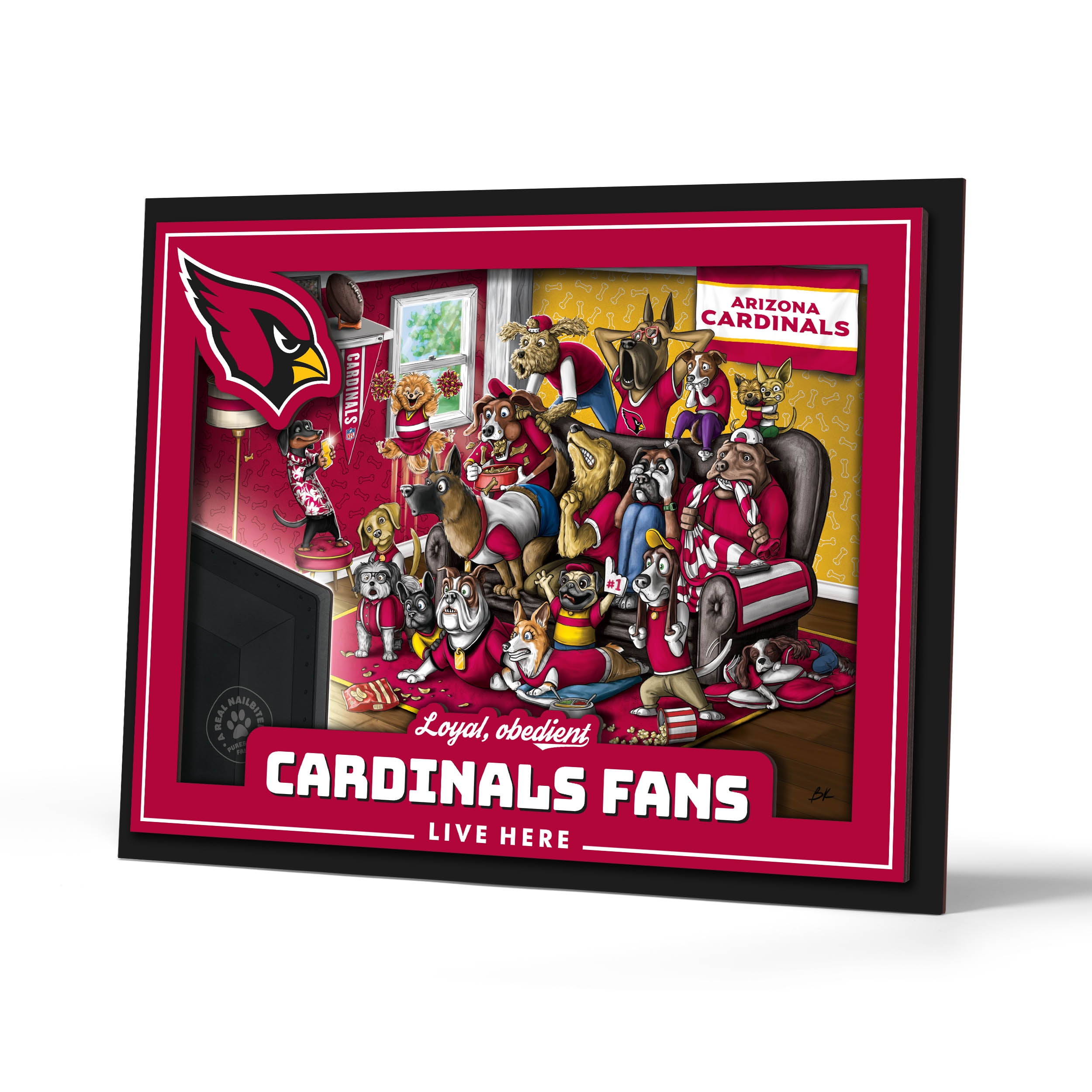 YouTheFan NFL Arizona Cardinals Purebred Fans Wall Art