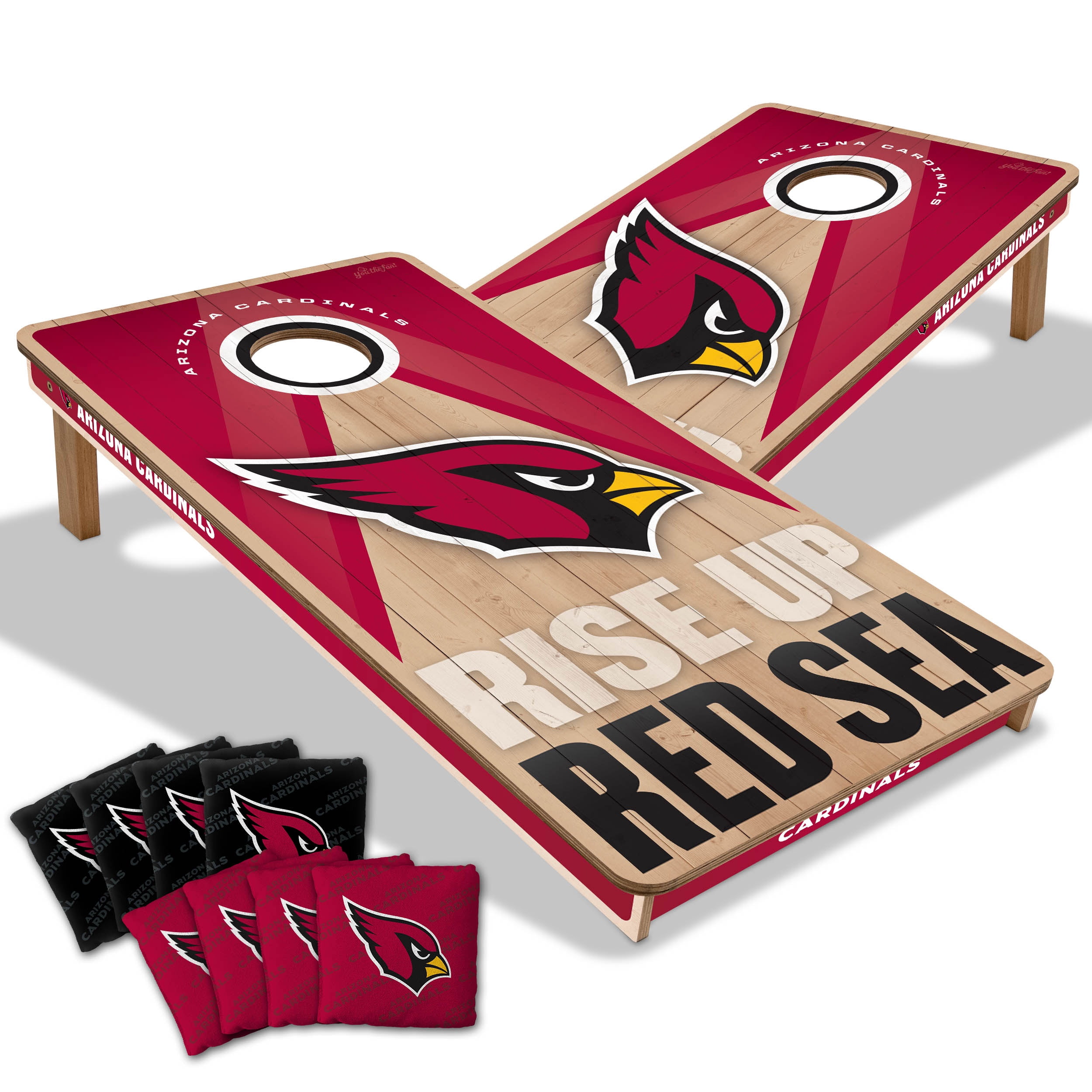 YouTheFan NFL Arizona Cardinals 2x4 Slogan Series Cornhole