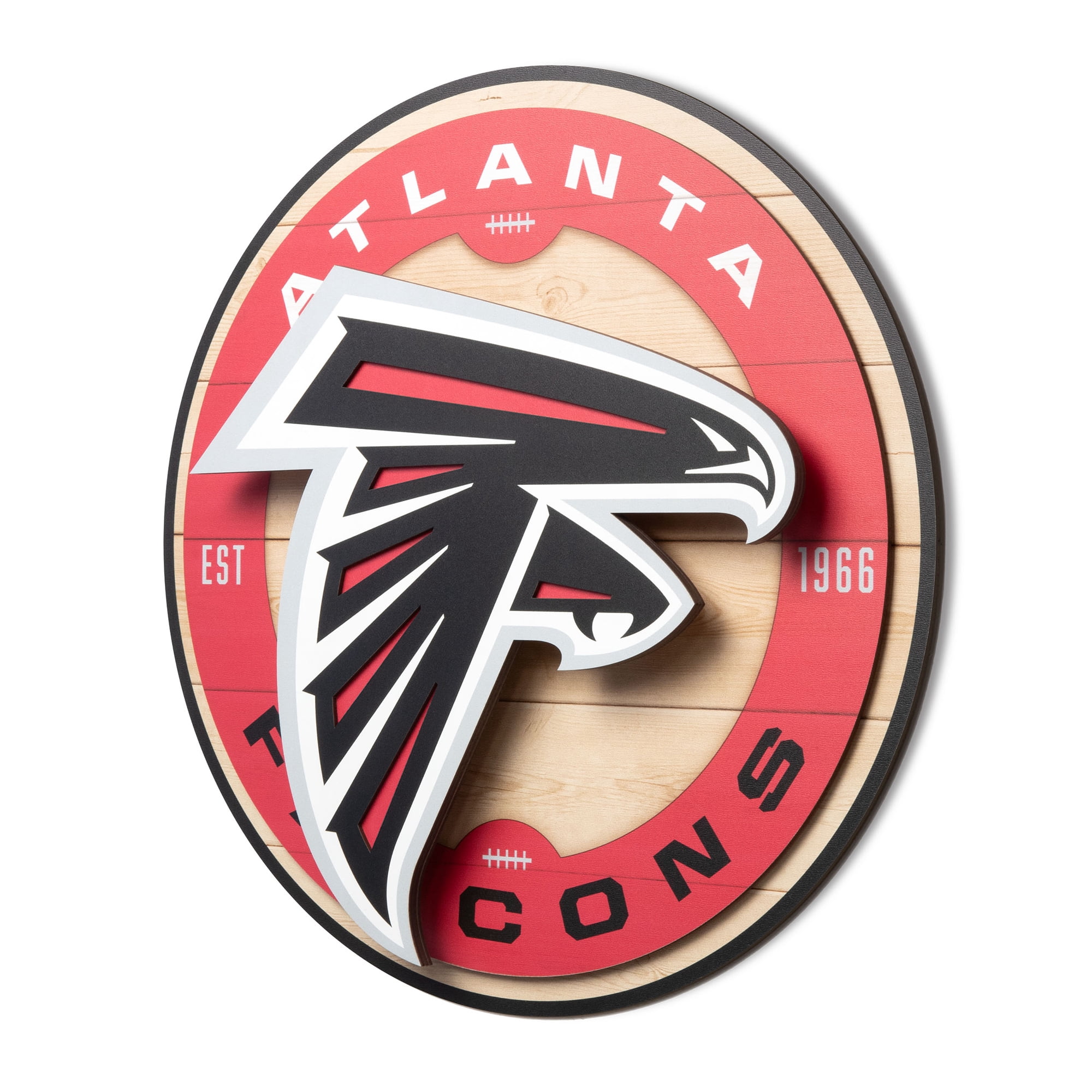 IDNA Atlanta Falcons 15" x 15" 3DX Logo Circle Backer Wall Art