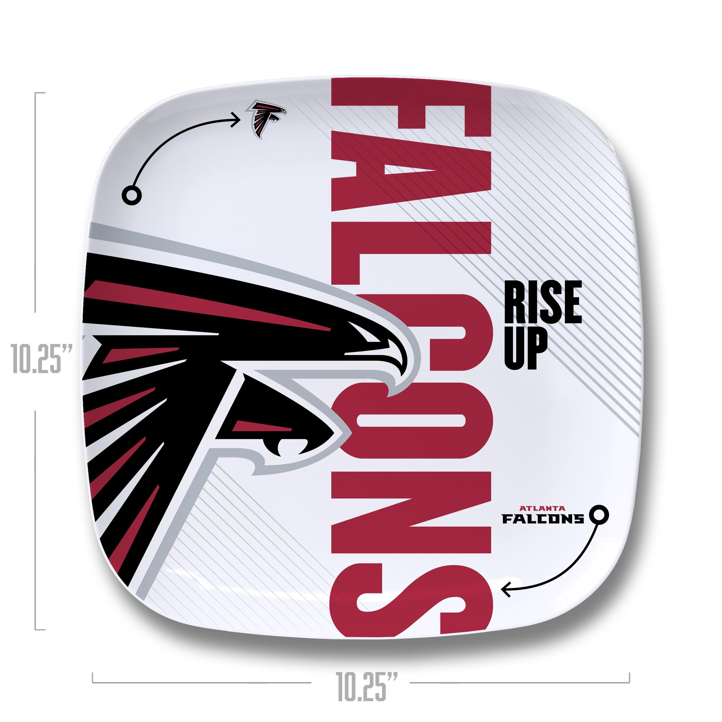 YouTheFan NFL Atlanta Falcons Large Party Plate