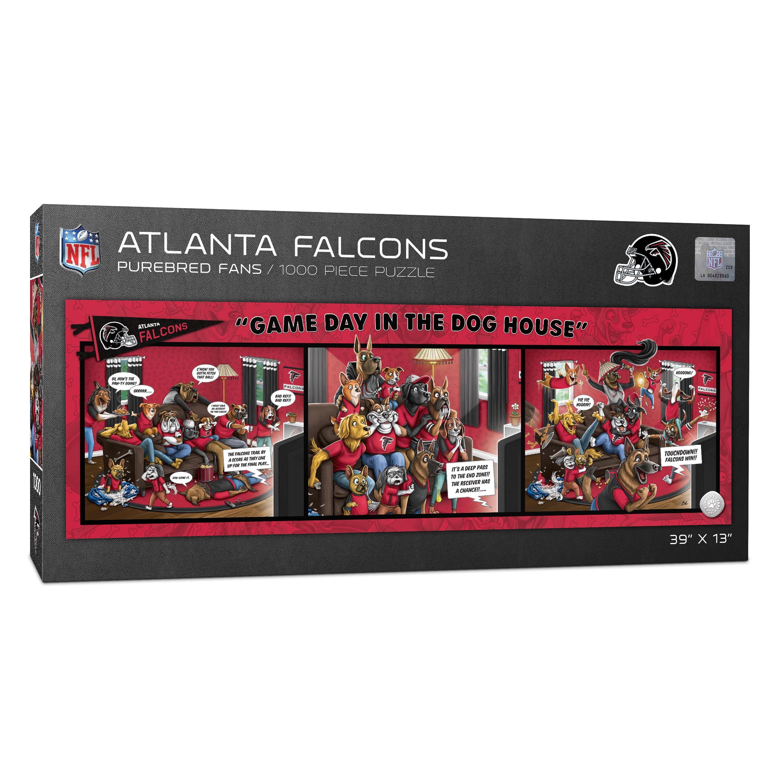 YouTheFan NFL Atlanta Falcons Purebred Fans Gameday in the Dog House 1000PC Puzzle
