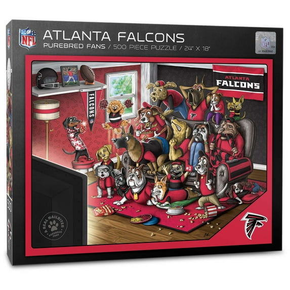 Atlanta Falcons Purebred Fans 18'' x 24'' A Real Nailbiter 500-Piece Puzzle