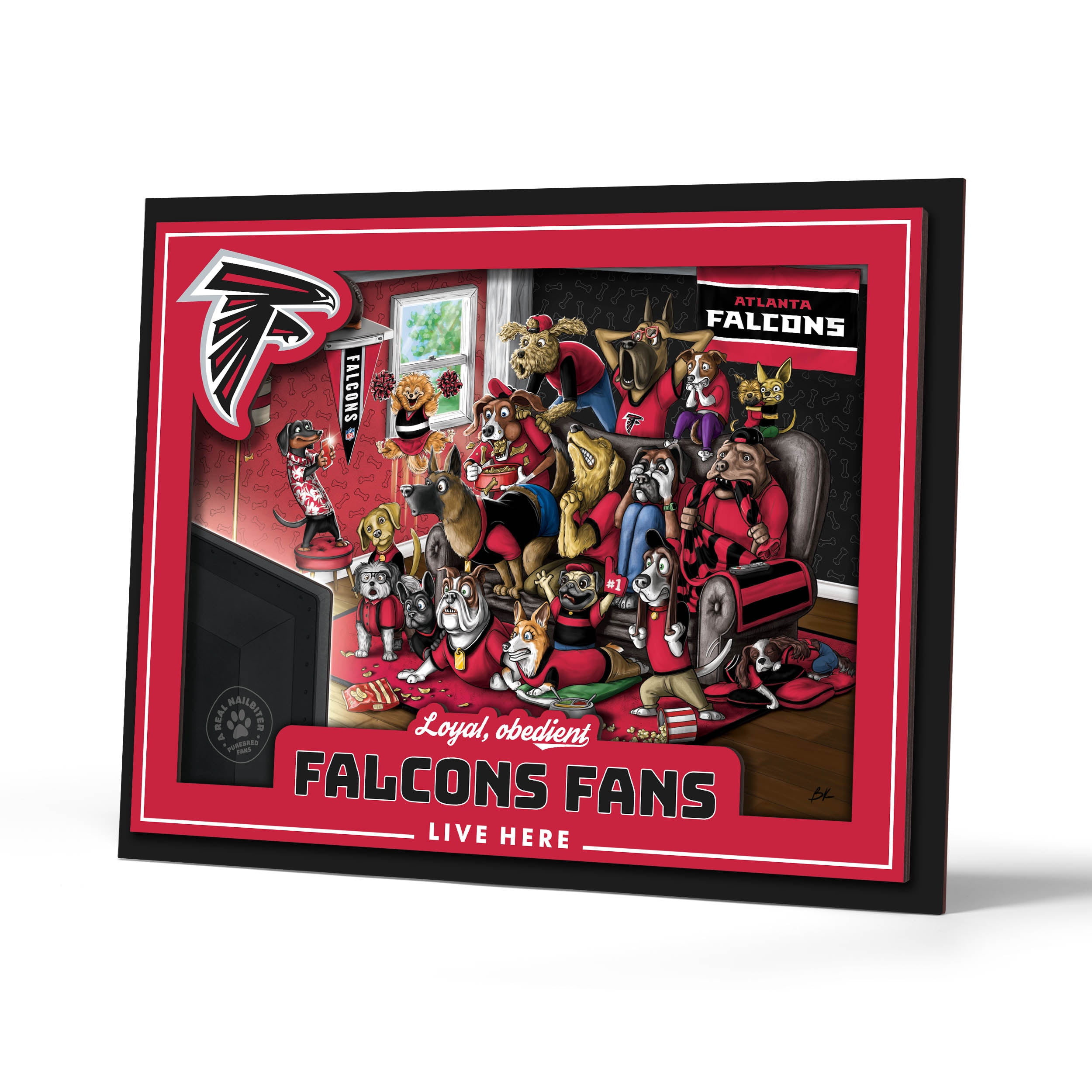 YouTheFan NFL Atlanta Falcons Purebred Fans Wall Art