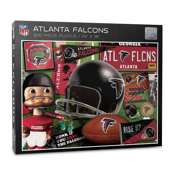 YouTheFan NFL Atlanta Falcons Retro Series Puzzle – 500 PC