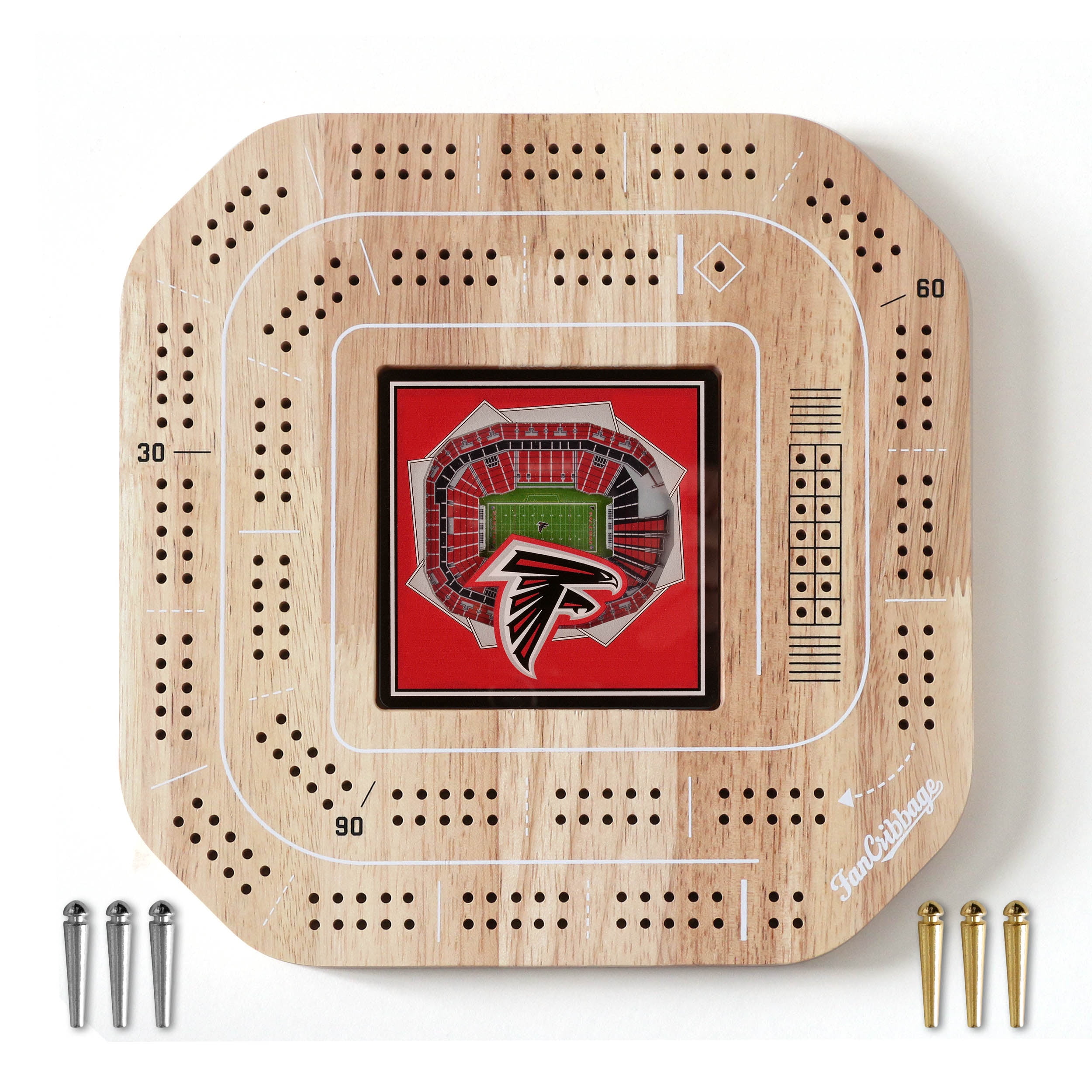 YouTheFan NFL Atlanta Falcons Stadiumview Cribbage