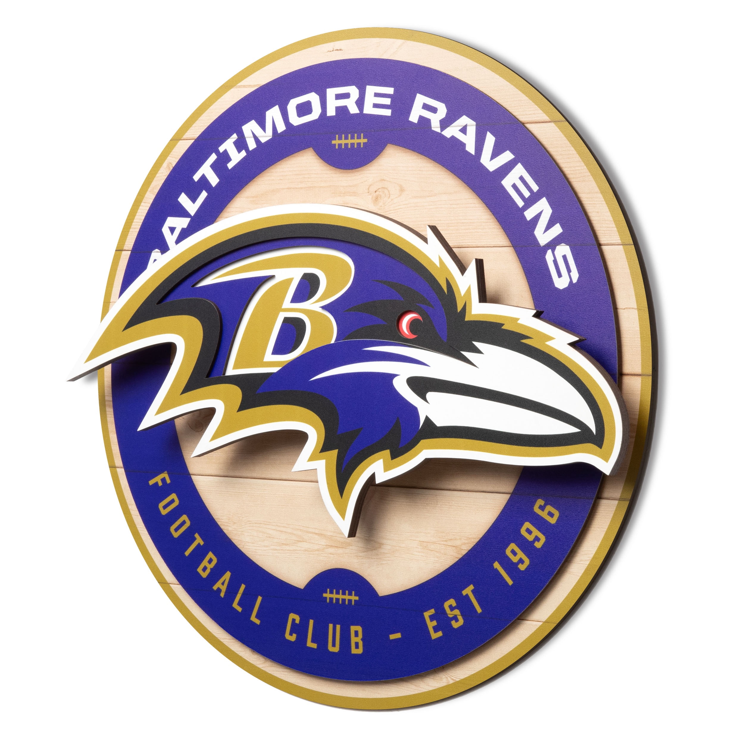YouTheFan NFL Baltimore Ravens 3DX Circle Wall Art