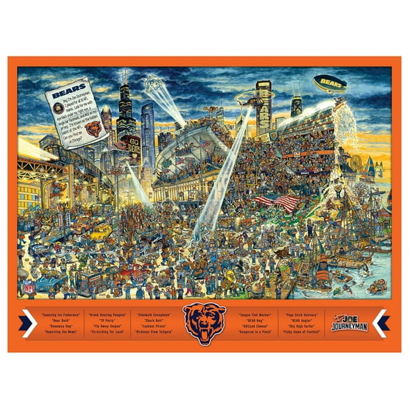 YouTheFan NFL Bears Joe Journeyman Puzzle - 500 PC
