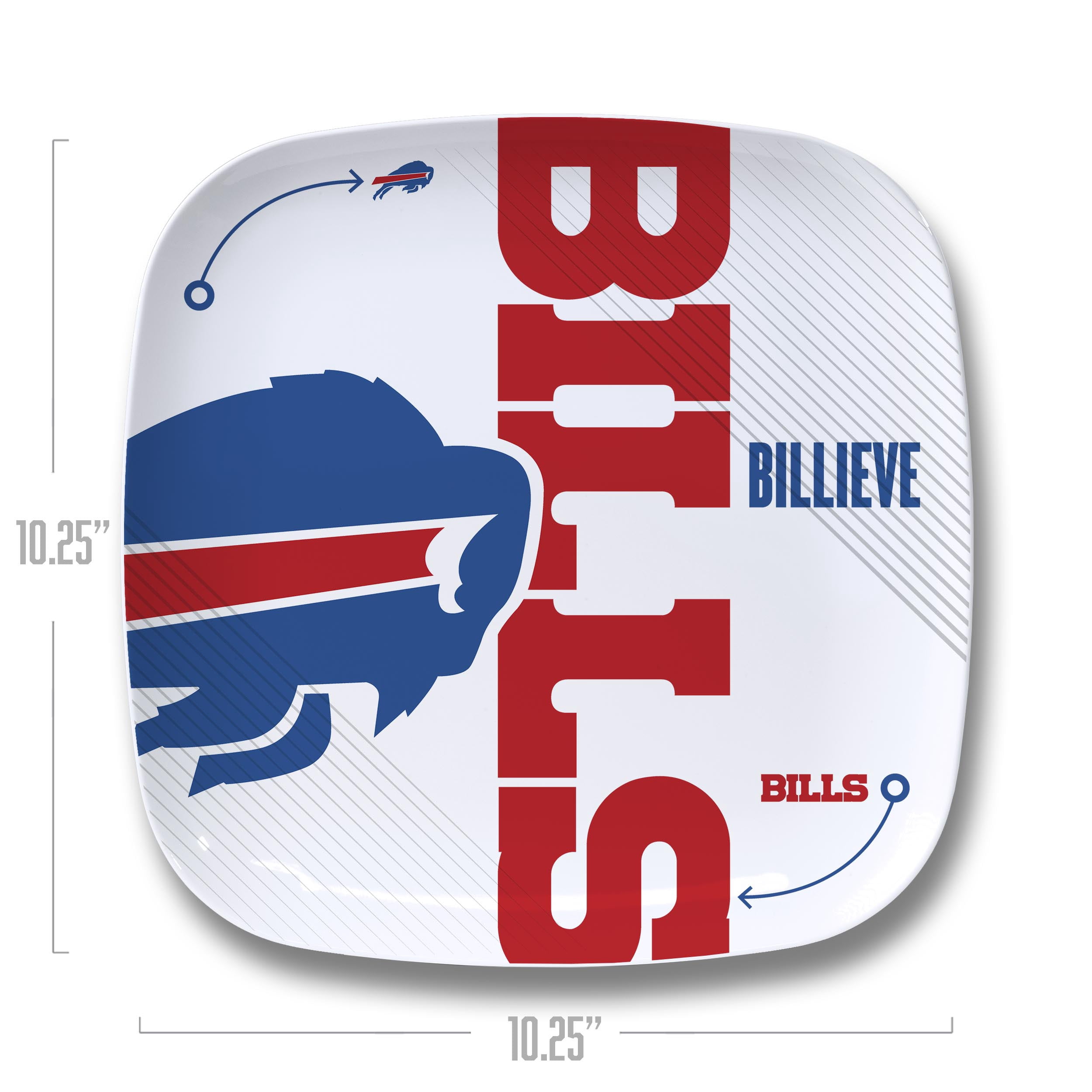 YouTheFan NFL Buffalo Bills Large Party Plate