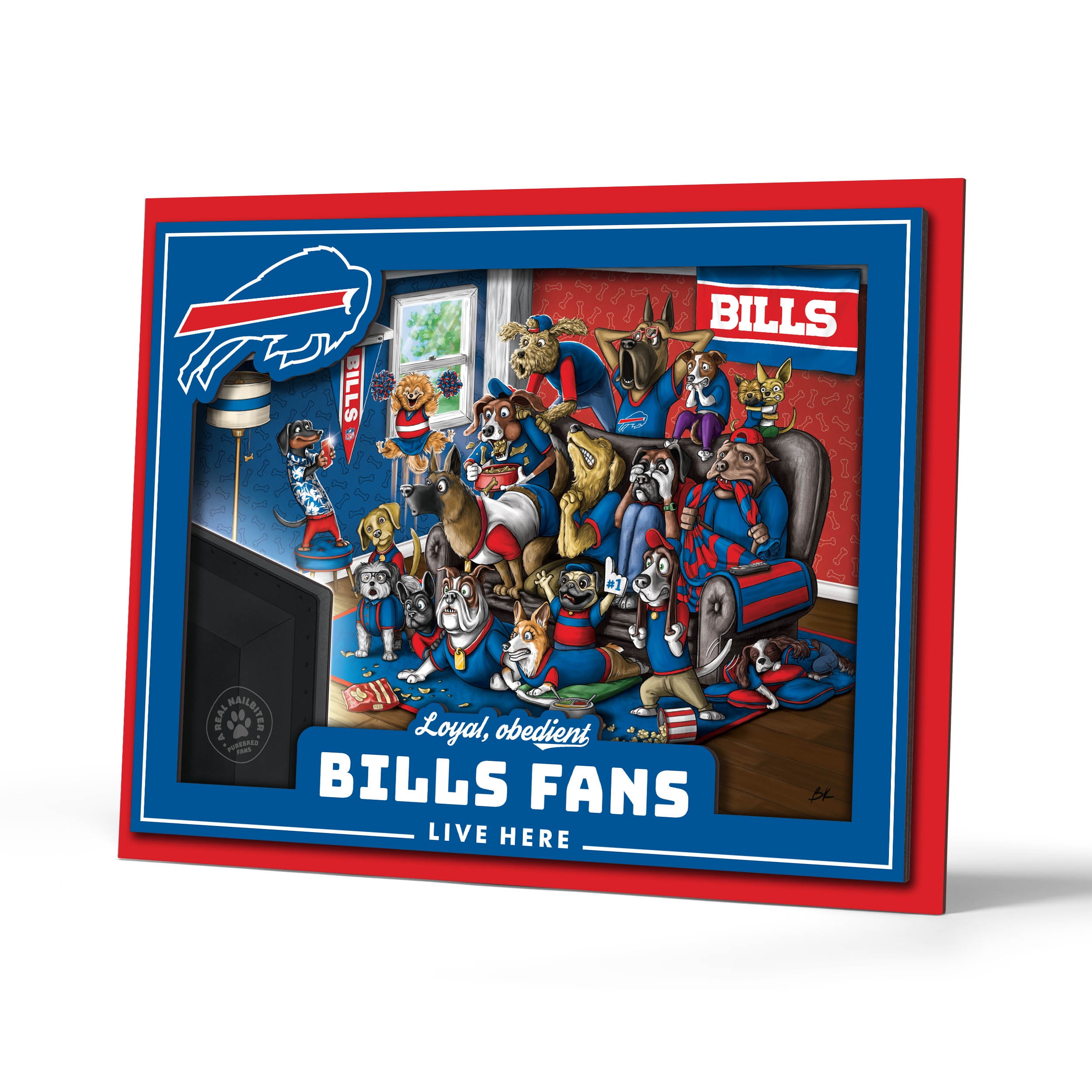 YouTheFan NFL Buffalo Bills Purebred Fans Wall Art