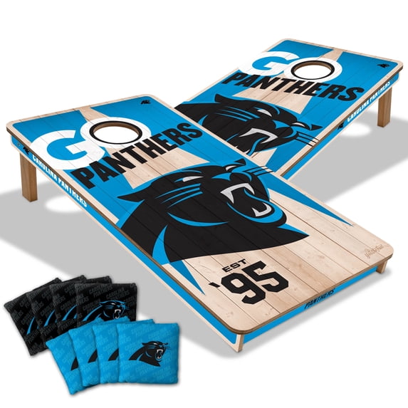 YouTheFan NFL Carolina Panthers 2' x 4' Cornhole Game