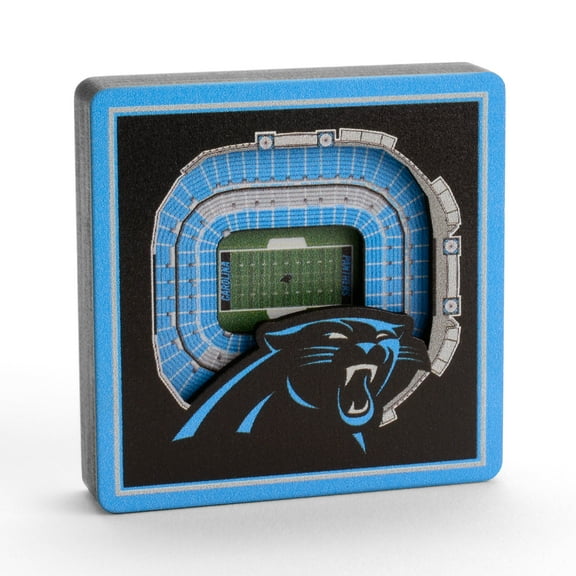 YouTheFan NFL Carolina Panthers 3D StadiumView Magnet