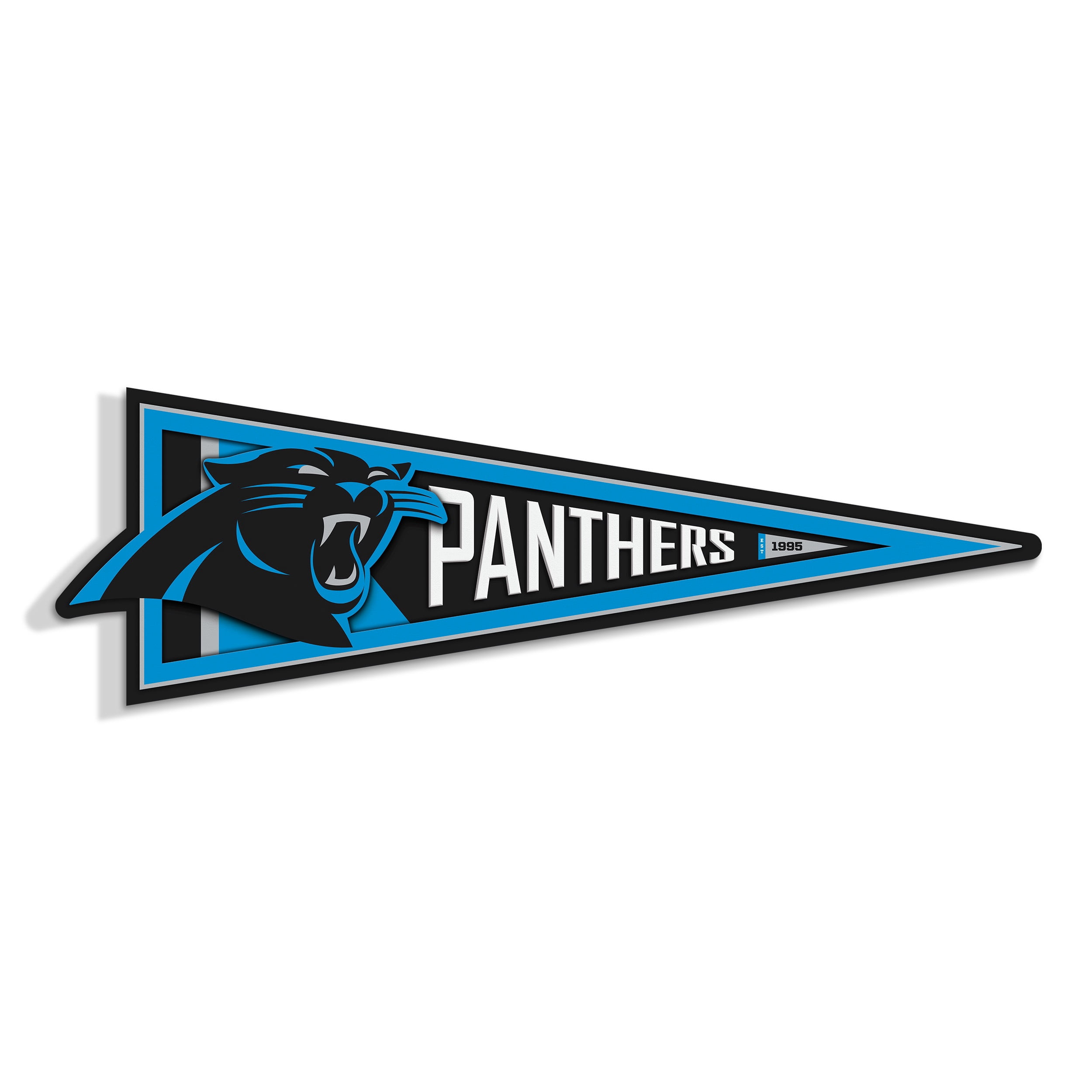 YouTheFan NFL Carolina Panthers Pennant Sign