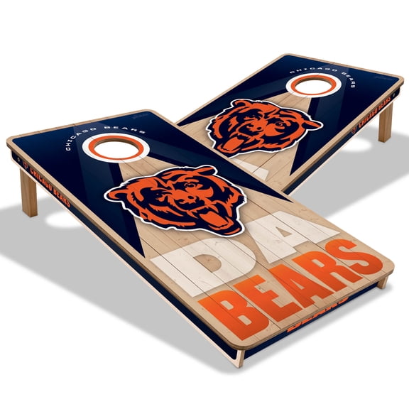 YouTheFan NFL Chicago Bears 2X4 Slogan Series Cornhole NO BAGS