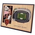 thumbnail image 1 of Brown Chicago Bears 3D StadiumViews Picture Frame, 1 of 5