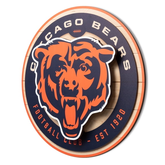 YouTheFan NFL Chicago Bears 3DX Circle Wall Art