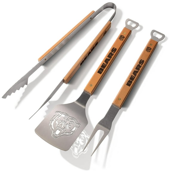 YouTheFan NFL Chicago Bears Classic Series 3 Piece BBQ Set