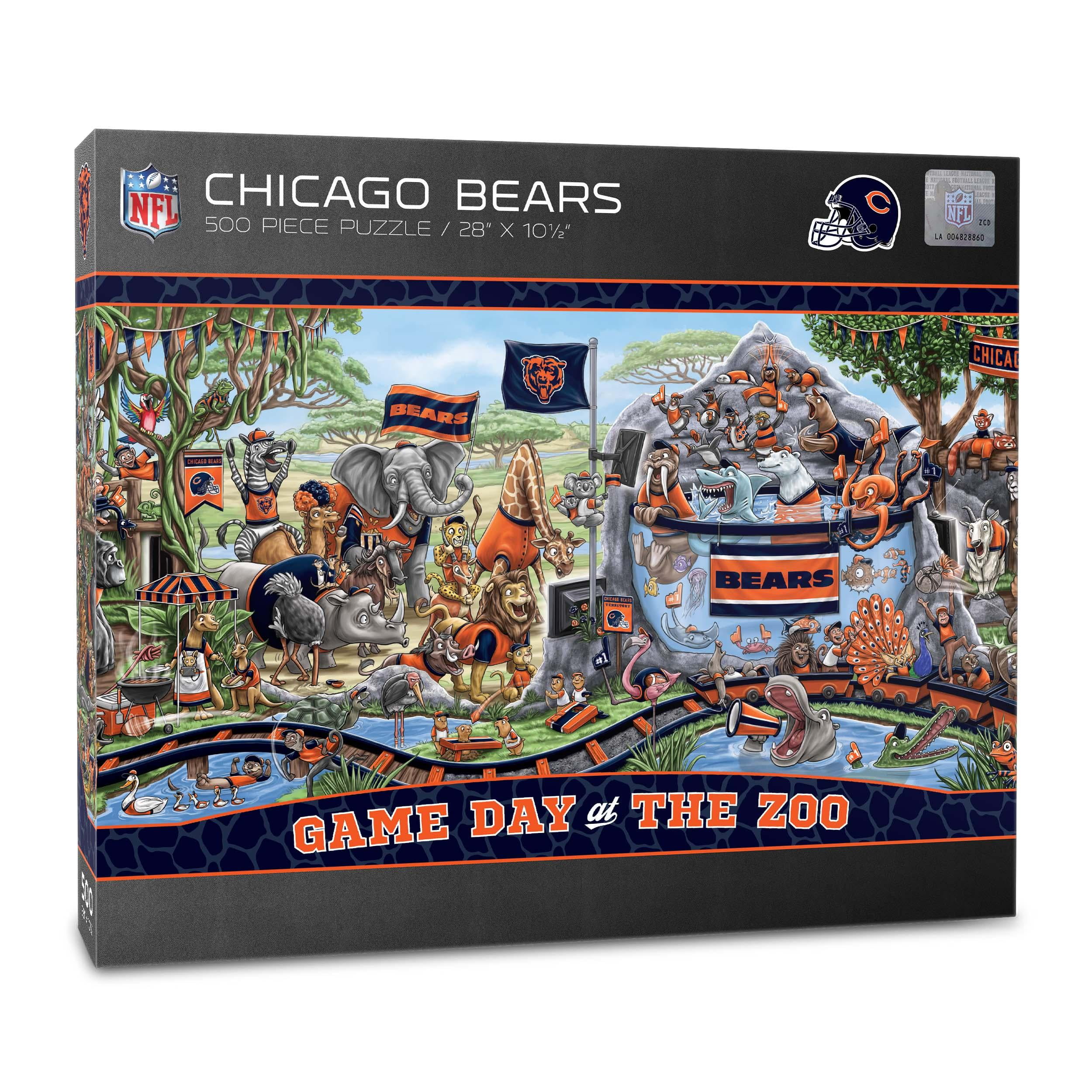 YouTheFan NFL Chicago Bears Game Day at the Zoo - 500 pc Puzzle