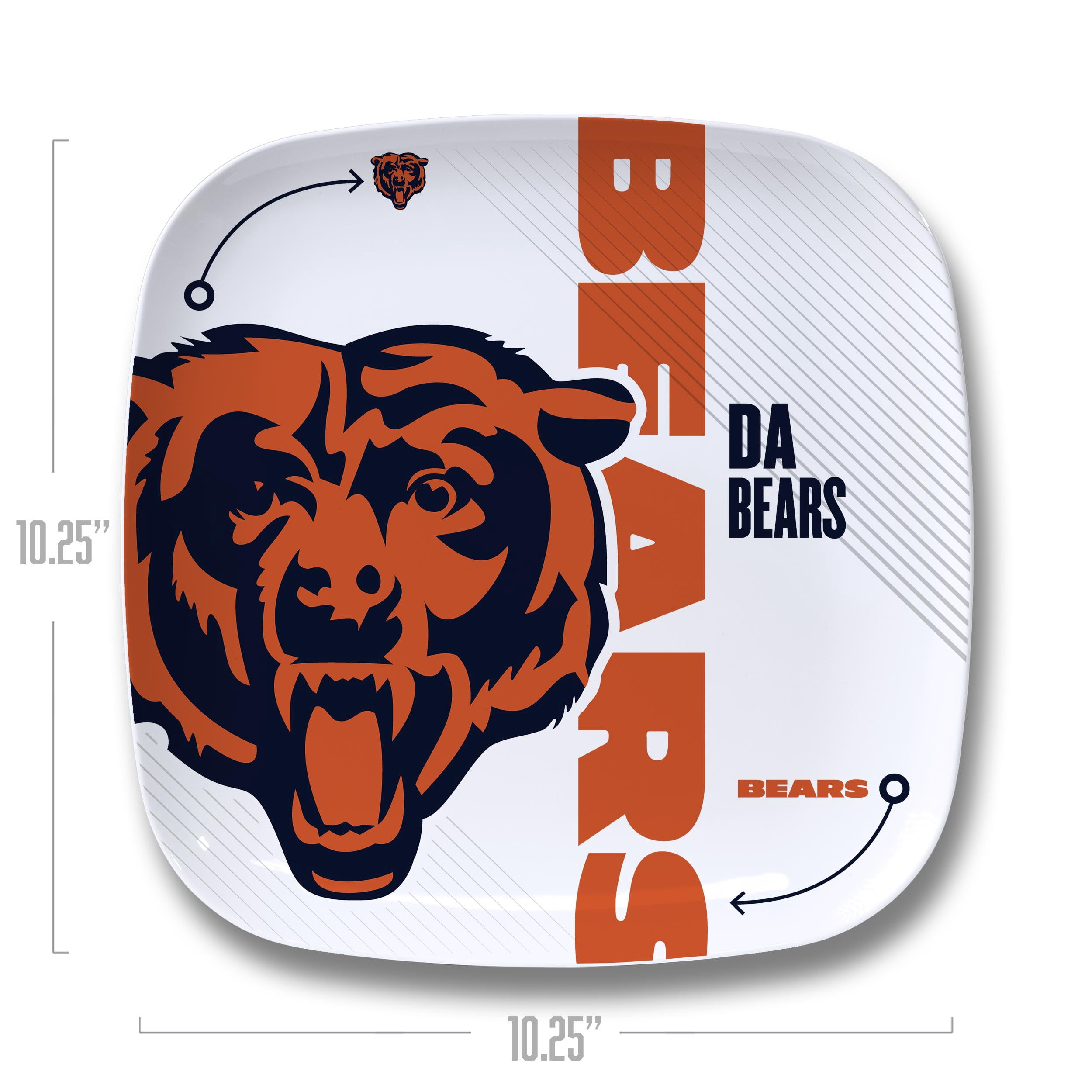 YouTheFan NFL Chicago Bears Large Party Plate