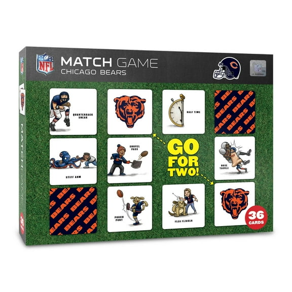 YouTheFan NFL Chicago Bears Memory Match Game