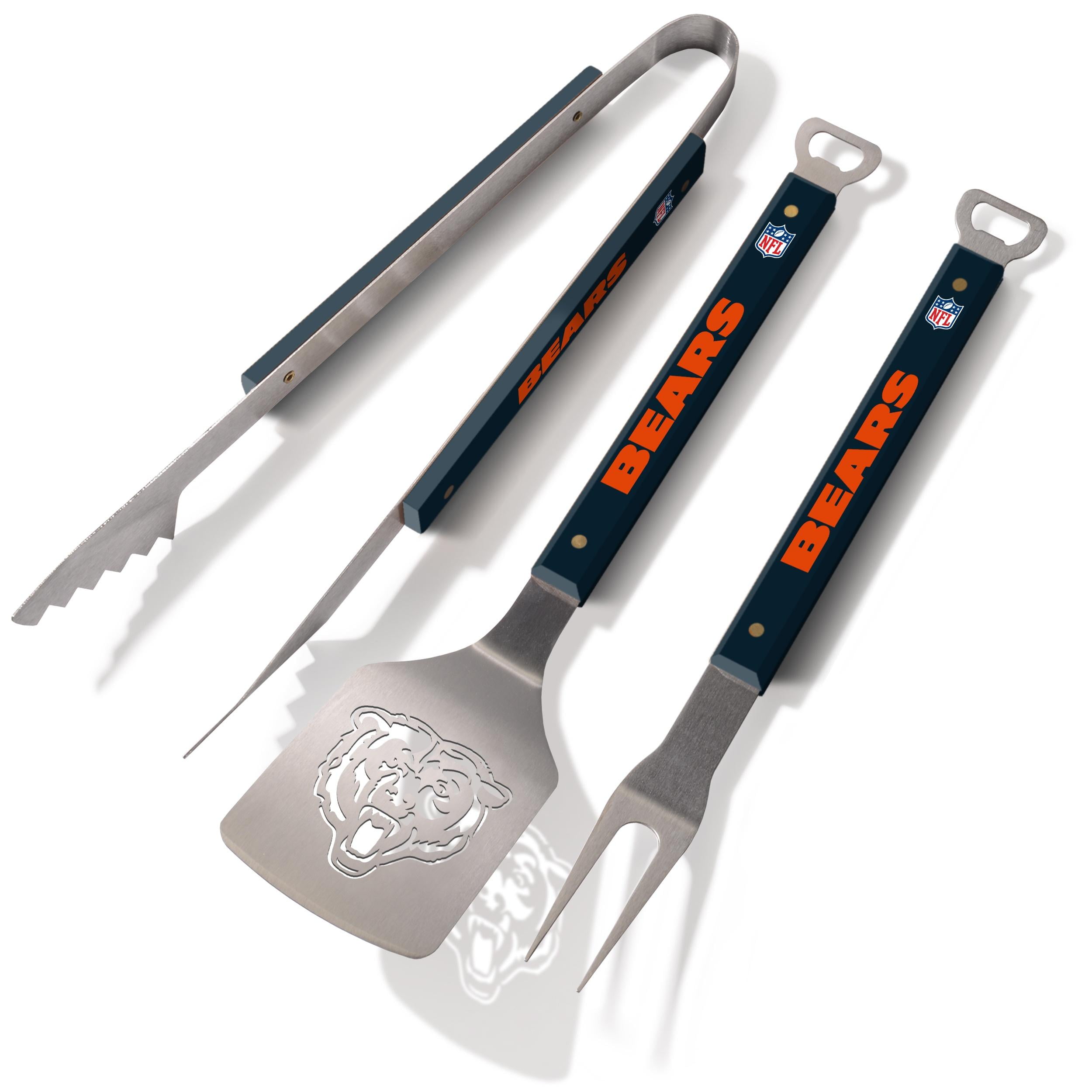 YouTheFan NFL Chicago Bears Spirit Series 3pc BBQ Set