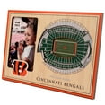 thumbnail image 1 of Brown Cincinnati Bengals 3D StadiumViews Picture Frame, 1 of 5
