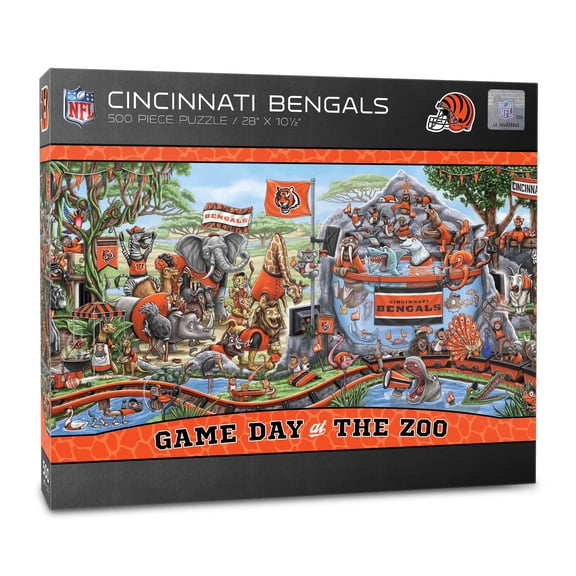 YouTheFan NFL Cincinnati Bengals Game Day at the Zoo - 500 pc Puzzle