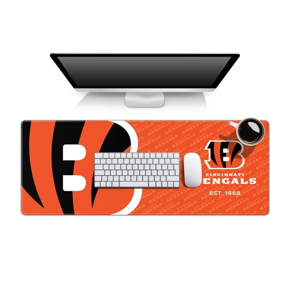 YouTheFan NFL Cincinnati Bengals Logo Series Desk Pad SMU