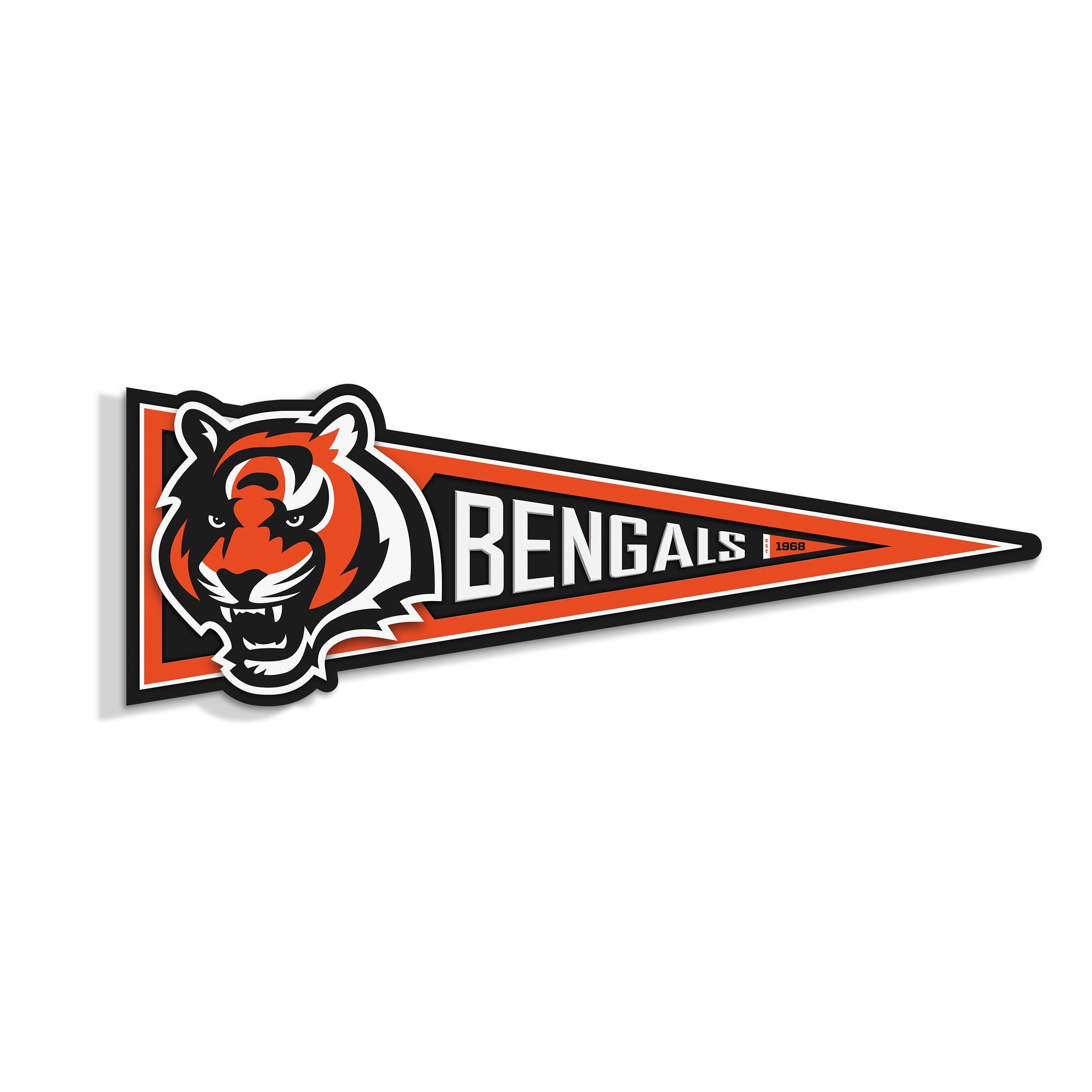 YouTheFan NFL Cincinnati Bengals Pennant Sign