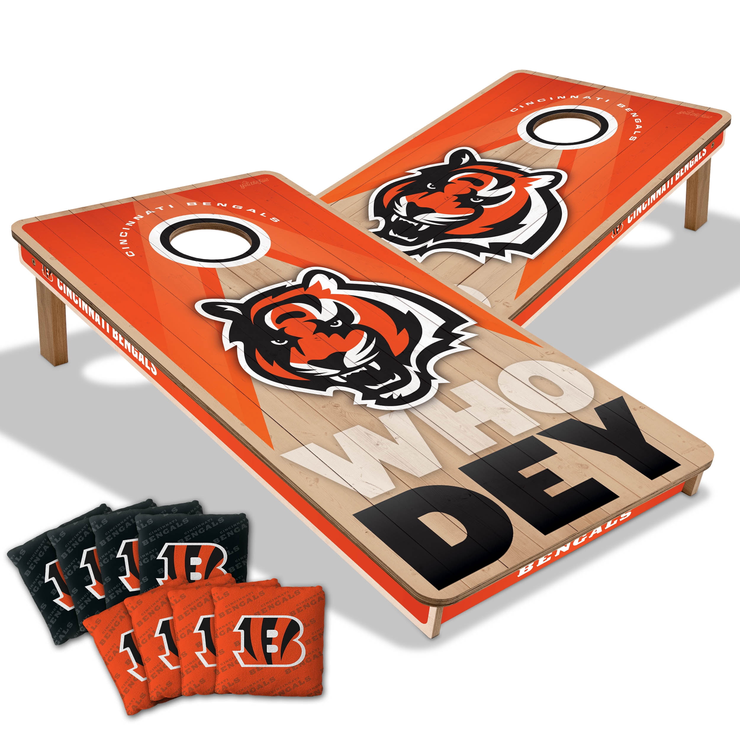 YouTheFan NFL Cincinnati Bengals 2x4 Slogan Series Cornhole