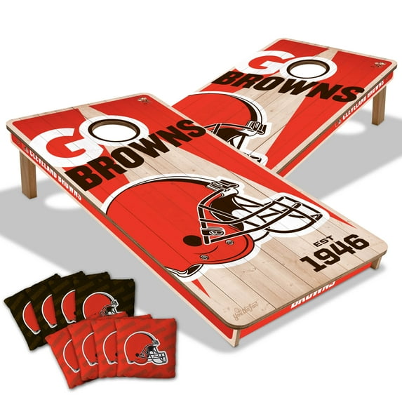 YouTheFan NFL Cleveland Browns 2' x 4' Cornhole Game