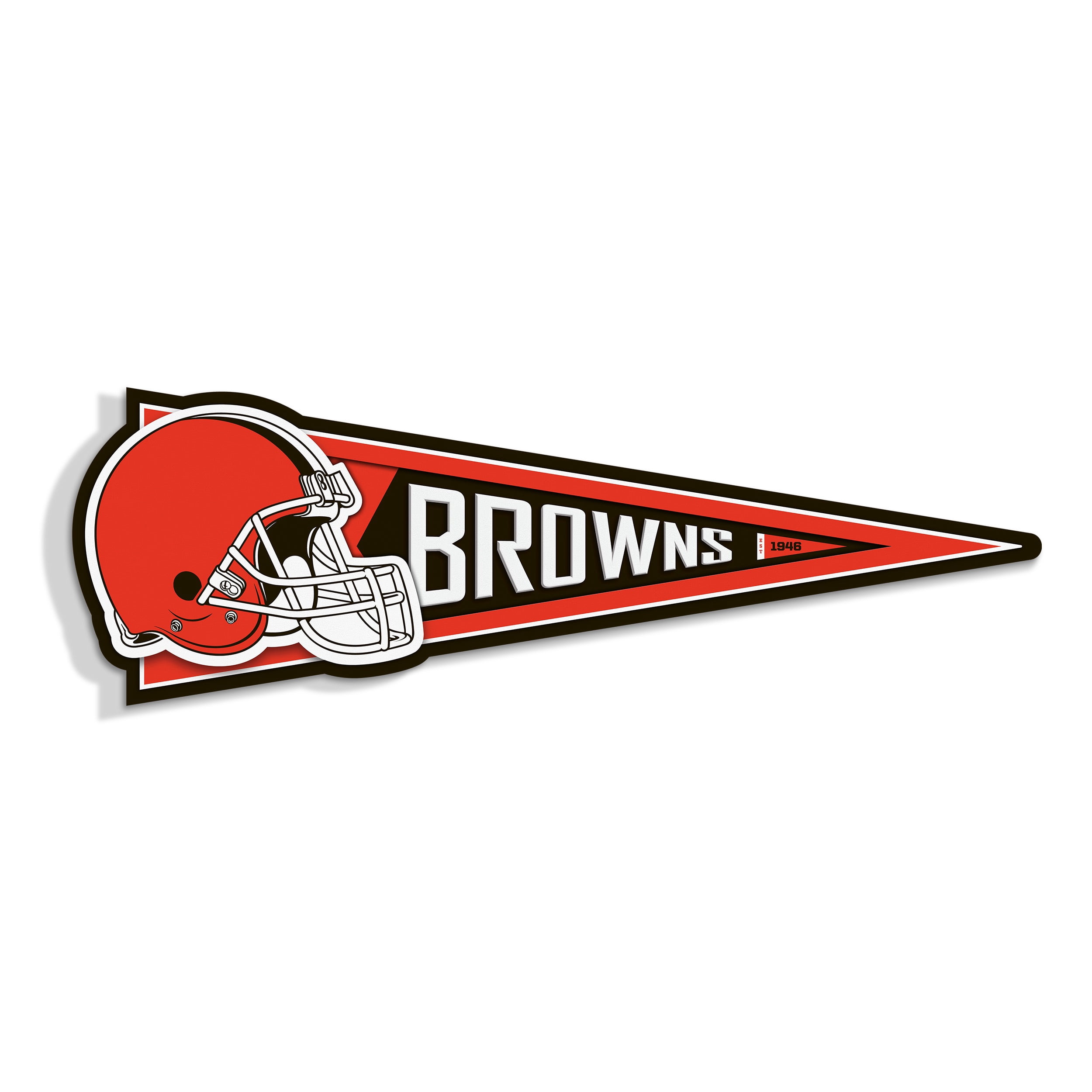 YouTheFan NFL Cleveland Browns Pennant Sign