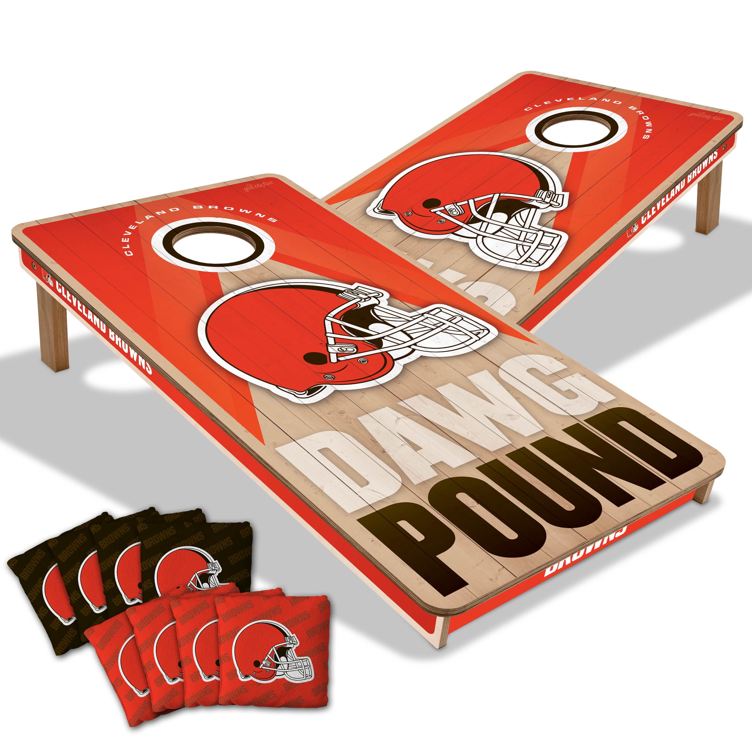 YouTheFan NFL Cleveland Browns 2x4 Slogan Series Cornhole