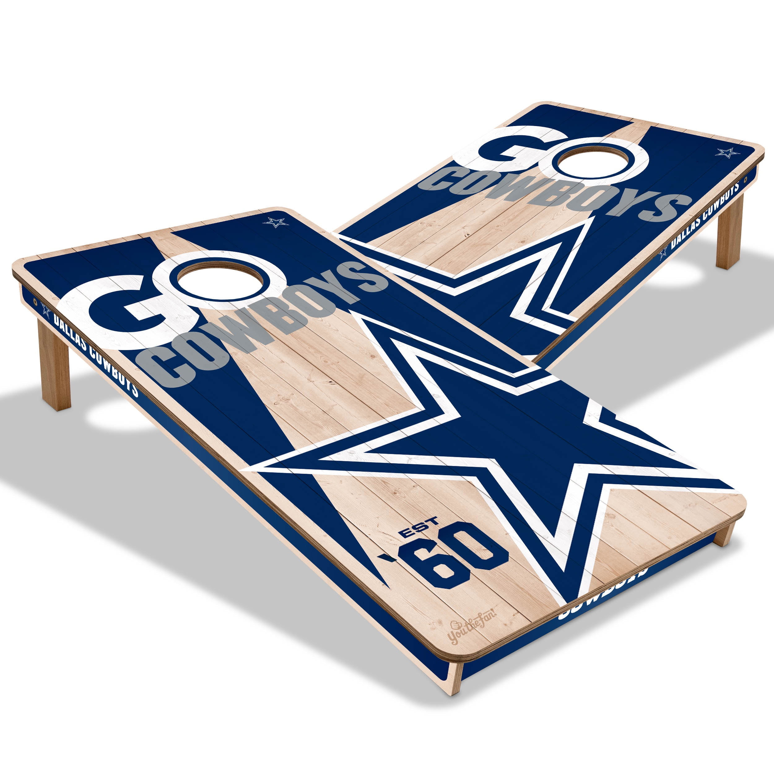 YouTheFan NFL Dallas Cowboys 2' x 4' Cornhole Game No Bags