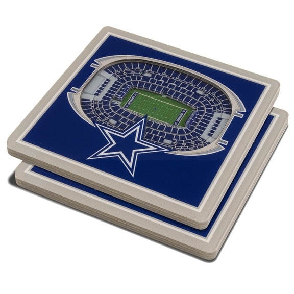 Blue Dallas Cowboys 3D StadiumViews Coasters