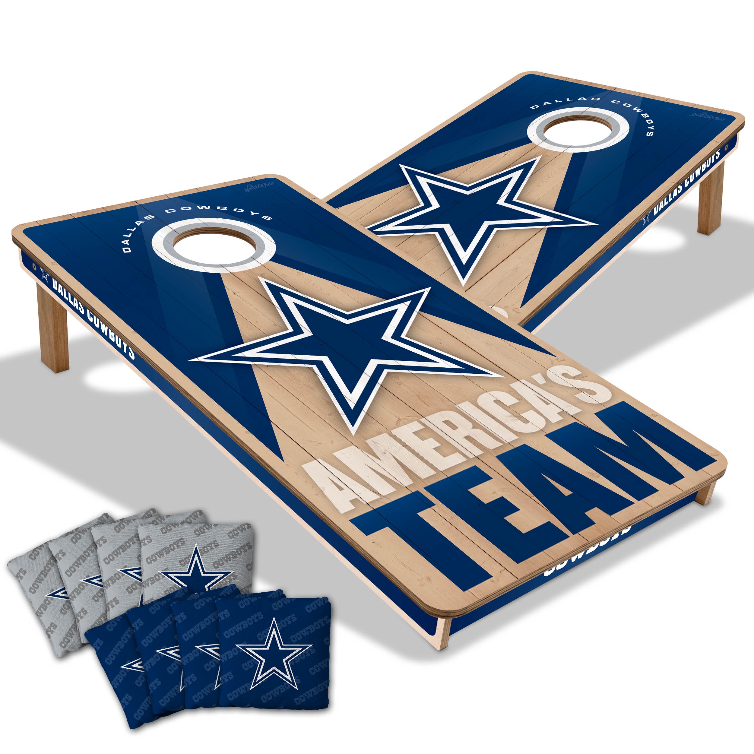 YouTheFan NFL Dallas Cowboys 2x4 Slogan Series Cornhole