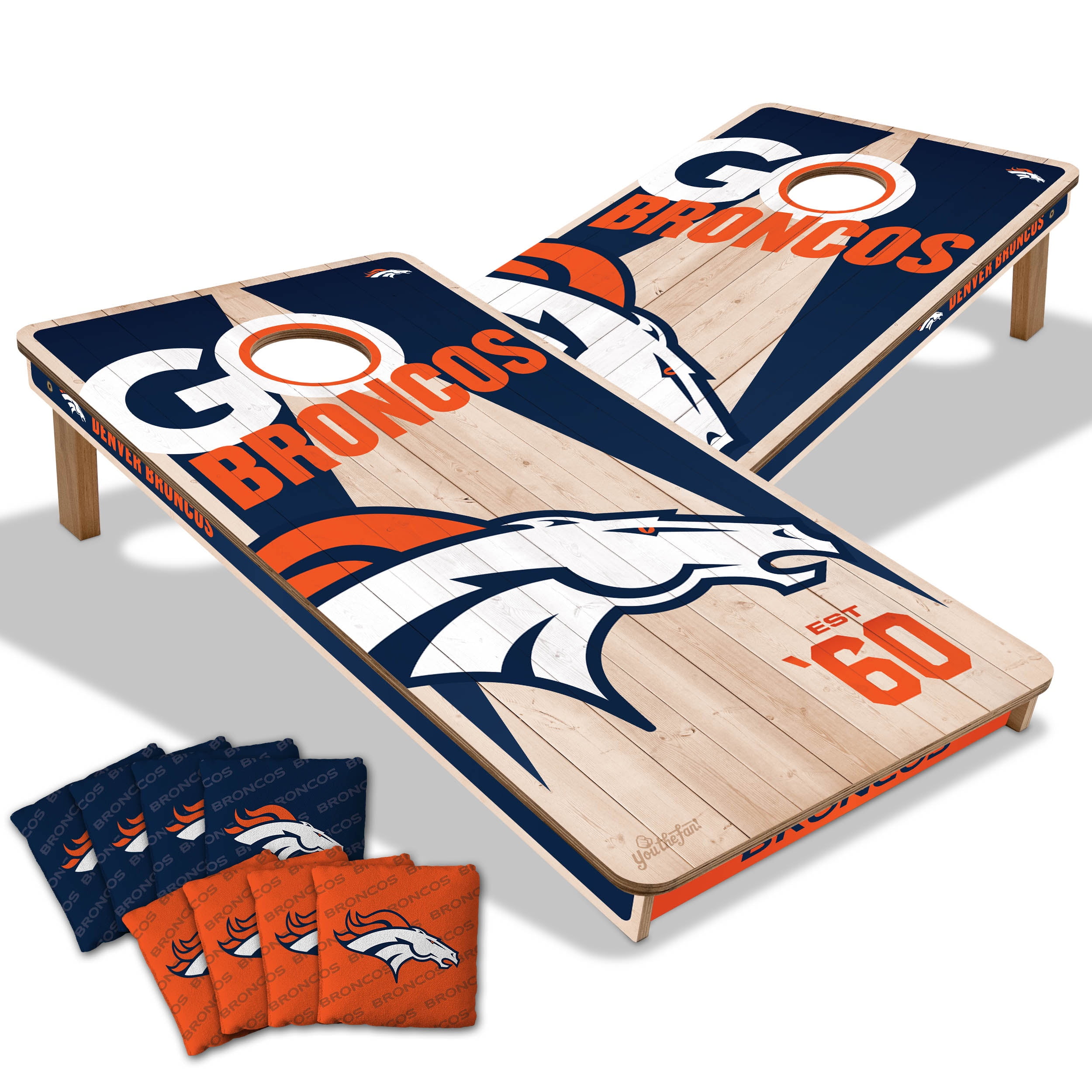 YouTheFan NFL Denver Broncos 2' x 4' Cornhole Game - Walmart.com