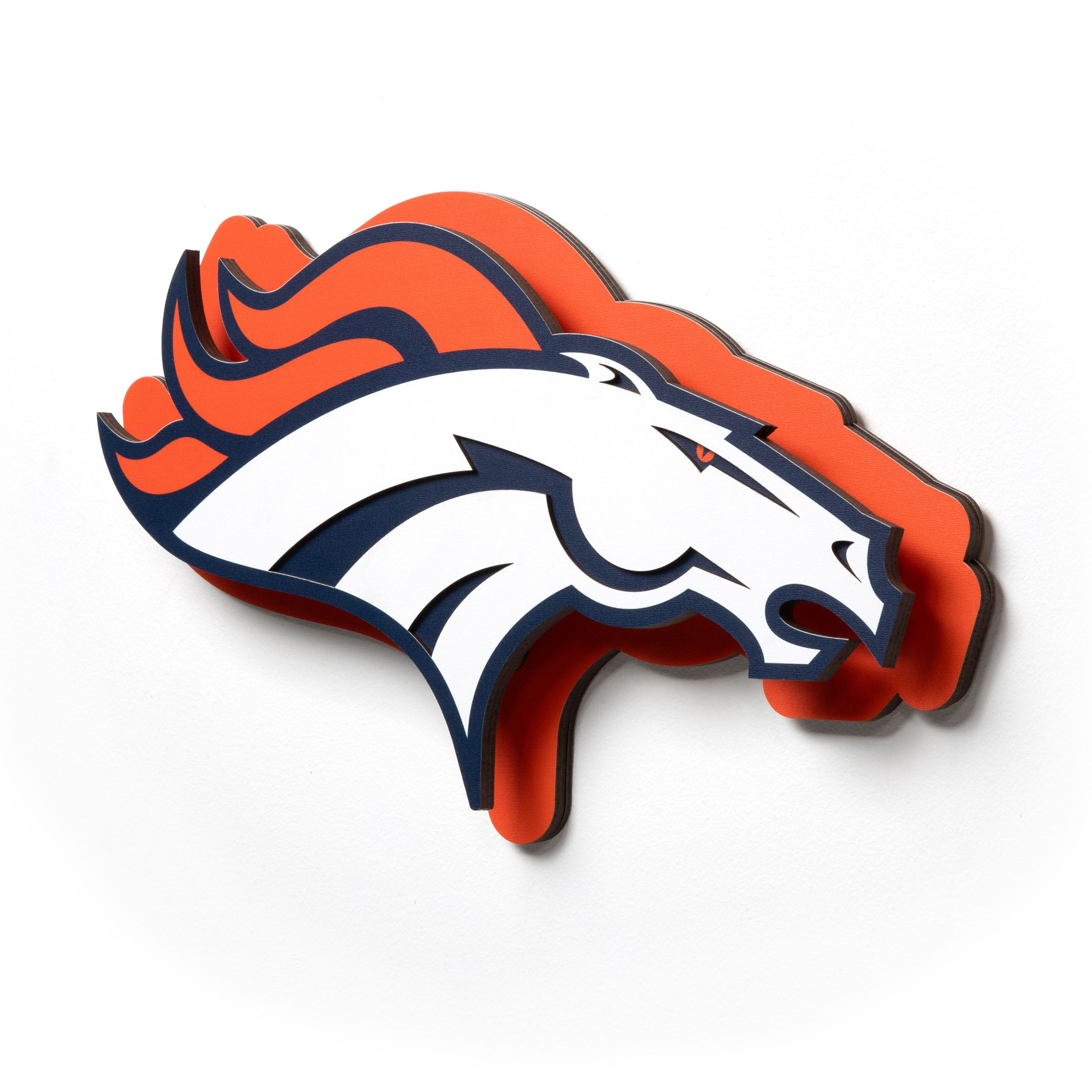 YouTheFan NFL Denver Broncos 3DX Die Cut Wall Art