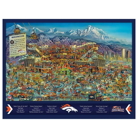 YouTheFan NFL Denver Broncos Joe Journeyman Puzzle - 500 PC