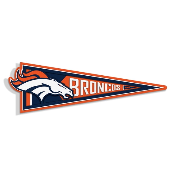 YouTheFan NFL Denver Broncos Pennant Sign