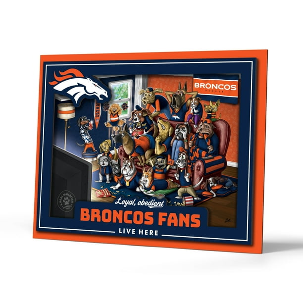YouTheFan NFL Denver Broncos Purebred Fans Wall Art Walmart