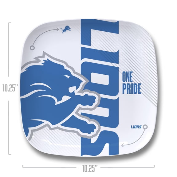 YouTheFan NFL Detroit Lions Large Party Plate