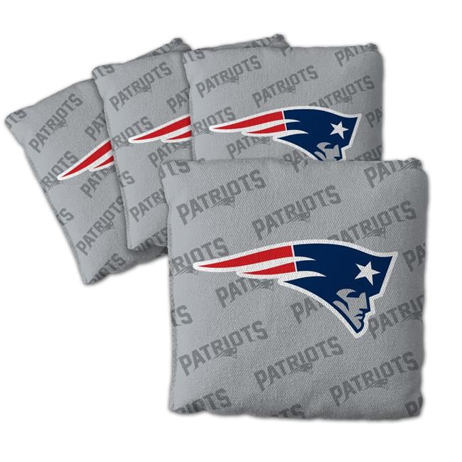 NFL New England Patriots Cornhole Bags - 4PK - Grey