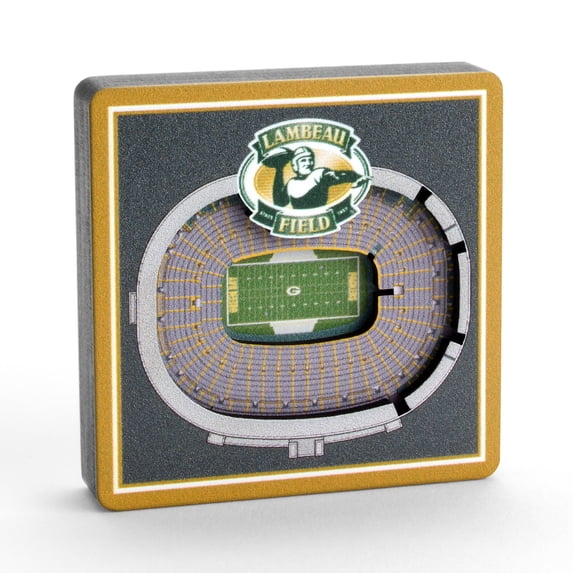 YouTheFan NFL Green Bay Packers 3D StadiumView Magnet