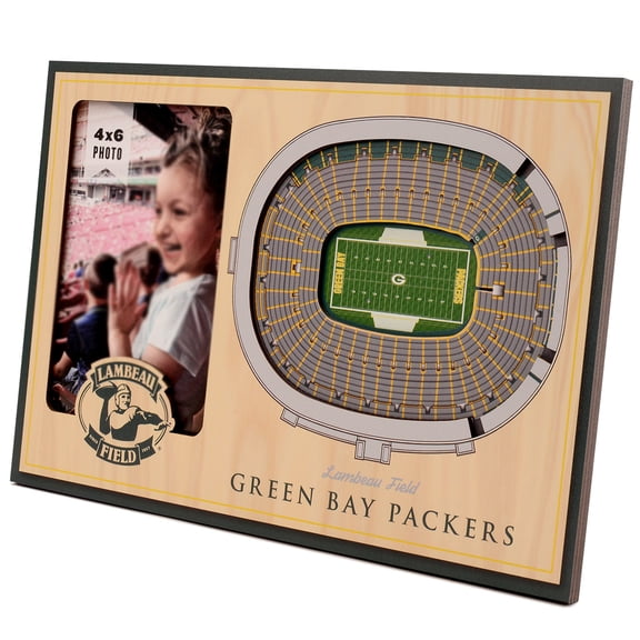 Brown Green Bay Packers 3D StadiumViews Picture Frame